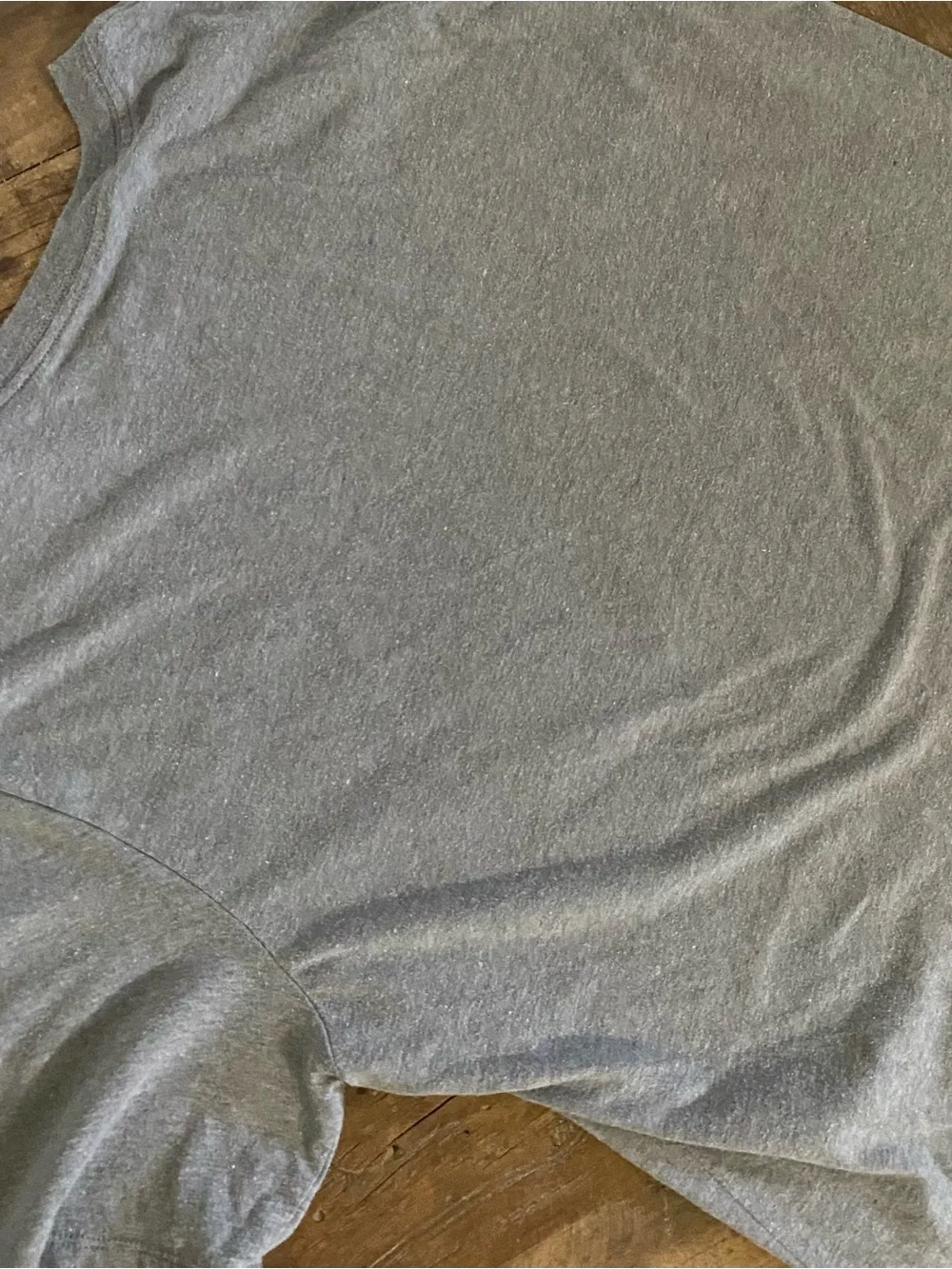 Jordan Men’s Gray Tee with Red & Black Nike Sneaker Print